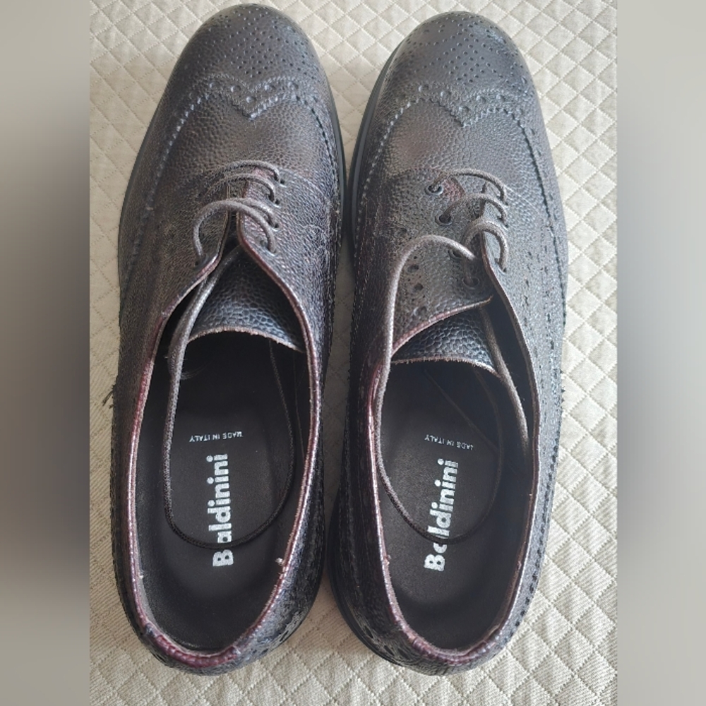 Baldinini Men's Dark Gray Oxford Shoes